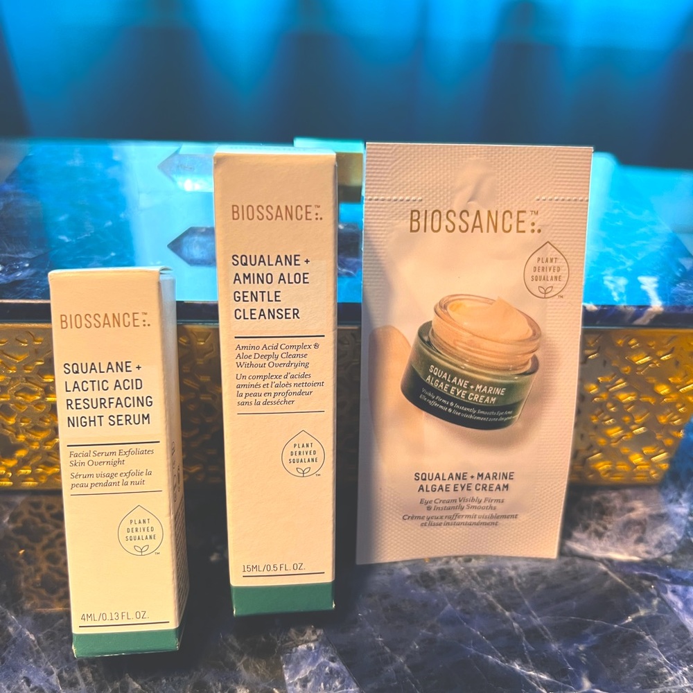 🌱3-piece Biossance Skincare Line, Personalized Sample Set 🪴
